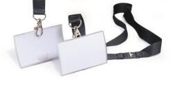 Durable Névkitűző nyakbaakasztóval 54x90mm Durable CLICK FOLD áttetsző (DB821719)