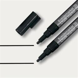 Sigel Folyékony krétamarker kúpos hegy 1-2mm Sigel fekete (SBA177)