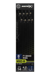 Matrix MXC-6 14 Szakáll Nélküli, Füles 1, 9kg 15cm Előkötött Horog 8db (GRR090)