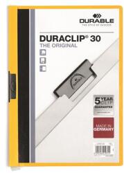 DURABLE Gyorsfűző klipes A4 Durable DURACLIP 30 sárga (DB220004)