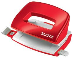 Leitz Lyukasztó kétlyukú 10lap fém mini Leitz Nexxt Wow piros (E50601026)