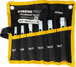Strend Pro Csőkulcs Strend Pro, 6x7-16x17 mm, kétoldalas, Zn, 6 db-os készlet (STP012312023)