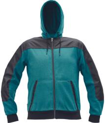 CERVA CREMORNE kapucnis kardigán petrolkék 3XL (0306007555006)