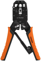 Truper PRJ-3 Krimpelő fogó RJ-22, RJ-12, RJ-11, RJ-45 csatlakozókhoz, 20 cm (102681) (T102681)