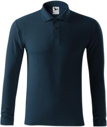 MALFINI Tricou polo bărbați cu mânecă lungă Pique Polo LS - Albastru marin | 3XL (2210218)
