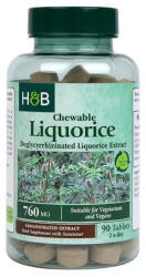 Holland & Barrett H&B édesgyökér rágótabletta 760mg 60 db - vegyesbolt