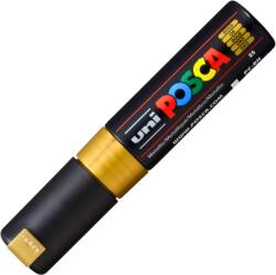 uni Marker UNI Posca PC-8K, varf tesit, 8.0mm, auriu