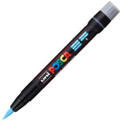 uni Marker UNI Posca Brush PCF-350, varf pensula, 1.0-10.0mm, bleu