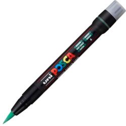uni Marker UNI Posca Brush PCF-350, varf pensula, 1.0-10.0mm, verde