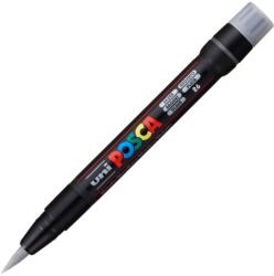 uni Marker UNI Posca Brush PCF-350, varf pensula, 1.0-10.0mm, argintiu