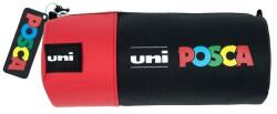 POSCA Penar neechipat Posca, 1 fermoar, negru cu rosu, cilindric, 44996 Penar