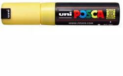uni Marker UNI Posca PC-7M, varf rotund, 4.5-5.5mm, galben