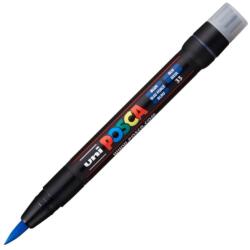 uni Marker UNI Posca Brush PCF-350, varf pensula, 1.0-10.0mm, albastru