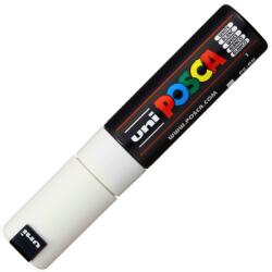 uni Marker UNI Posca PC-8K, varf tesit, 8.0mm, alb