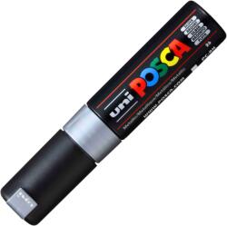 uni Marker UNI Posca PC-8K, varf tesit, 8.0mm, argintiu