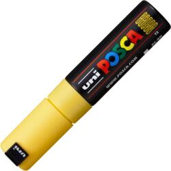 uni Marker UNI Posca PC-8K, varf tesit, 8.0mm, galben pal