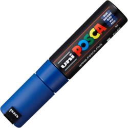 uni Marker UNI Posca PC-8K, varf tesit, 8.0mm, albastru