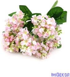  Apróvirágos kis selyem csokor 27cm - Rózsaszín