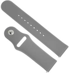  Curea de SmartWatch Gri tip smartwatch din Silicon moale 22mm JD1606G (JD1606G)