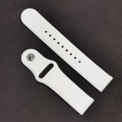  Curea de SmartWatch Alba tip smartwatch din Silicon moale 22mm JD1606Alb (JD1606Alb)