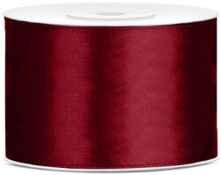 PartyDeco Panglică din satin - burgundy 50 mm / 25 m
