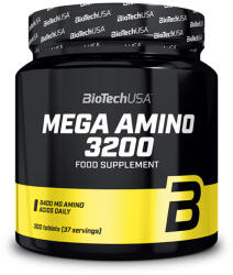 BioTechUSA Mega Amino 3200 - complex de aminoacizi cu puritate farmaceutica de 100%, 300 tablete