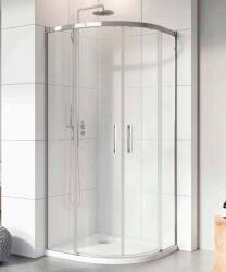 Radaway Cabina dus semirotunda asimetrica cu usi glisante Radaway Idea PDD 80x120 cm (387139-01-01/387154-01-01)