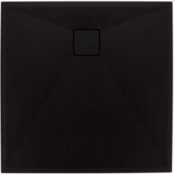 Deante Cadita dus patrata compozit Deante Correo 90x90 cm, negru (KQR_N41B)