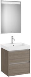 Roca Set mobilier baie (masca 55x46xH65 cm, lavoar si oglinda cu iluminare LED) Roca Ona maro (A851703511)