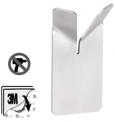 Bemeta Niva Cuier baie dublu, montaj adeziv, inox mat (101106035)