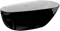 SPATIO Cada freestanding ovala Spatio Shila acril 170x85 cm, negru lucios (CPC-00342)