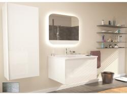 Arthema New Attitude Masca lavoar baie suspendata 120x48xH48 cm, gri (aspect inox) (at1732-ix)