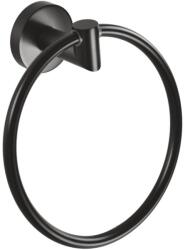 Bemeta Dark Suport prosop baie inel Ø16 cm, negru (104204060)