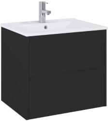 Roca Set mobilier baie (masca si lavoar) Roca Claudia Unik 61x46xH65 cm, negru mat (A851925532)