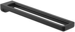 Roca Tempo Suport prosop baie tip bara dubla 42 cm, negru (brushed titanium black) (A817031NM0)