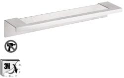 Bemeta Niva Suport prosop baie tip bara 34 cm, montaj adeziv, inox mat (101112135)
