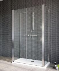Radaway Cabina dus patrata cu usa batanta si 2 pereti Radaway Eos II DWD+S2 100x100x100 cm (3799402-01/3799412-01l/3799412-01r)