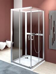 Radaway Cabina dus patrata cu usi glisante si 2 pereti Radaway Premium Plus C+2S 80x80 cm (30463-01-01N/33443-01-01N)
