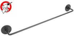 METAFORM Wind Black Suport prosop baie tip bara, montaj adeziv sau cu suruburi, negru mat (105C63001)
