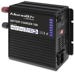 Qoltec Smart Monolith töltő LiFePO4 AGM GEL SLA akkumulátorokhoz | 10A | 12V (51958)