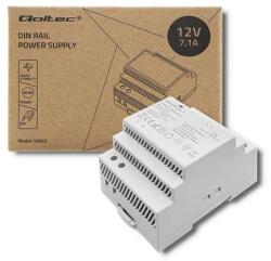 Qoltec DIN sínre szerelhető tápegység | 85, 2W | 12V | 7, 1A | Szürke (50922)