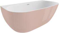 SPATIO Cada freestanding semirotunda Spatio Risa acril 160x80 cm, roz (CPC-00480)