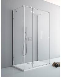 Radaway Cabina dus dreptunghiulara cu usa batanta si 2 pereti Radaway Fuenta Chrome KDJ+S 90x80x80 cm (1384020-01-01L/1384051-01-01/1384051-01-01)