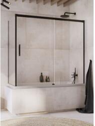 Radaway Idea Black PN DWJ+S Paravan cada cu usa glisanta 170x75 cm, profil negru (10042170-54-01L/10005075-54-01)