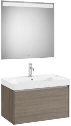 Roca Set mobilier baie (masca 80x46xH50 cm, lavoar si oglinda cu iluminare LED) Roca Ona maro (A851701511)