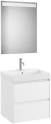 Roca Set mobilier baie (masca 60x46xH65 cm, lavoar si oglinda cu iluminare LED) Roca Ona alb mat (A851704509)