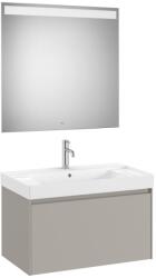 Roca Set mobilier baie (masca 80x46xH50 cm, lavoar si oglinda cu iluminare LED) Roca Ona gri mat (A851701510)