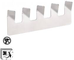 Bemeta Niva Cuier baie cu 5 brate, montaj adeziv, inox mat (101106045)