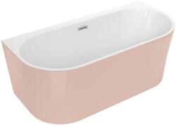 SPATIO Cada freestanding semirotunda Spatio Sola acril 160x75 cm, roz (CPC-00174)