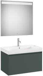 Roca Set mobilier baie (masca 80x46xH50 cm, lavoar si oglinda cu iluminare LED) Roca Ona verde mat (A851701513)